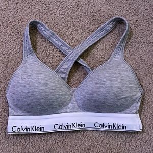 Calvin Klein racer-back padded sports bra